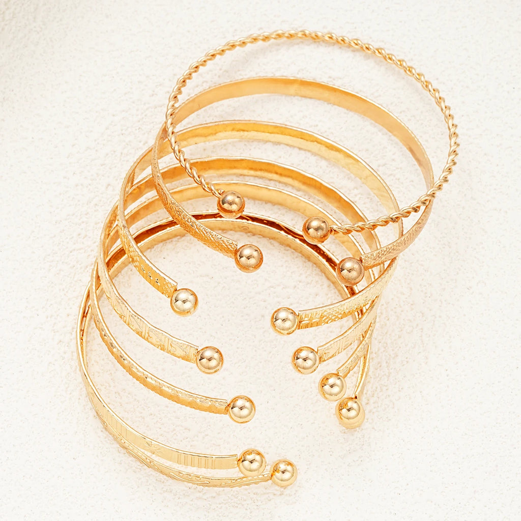 Sorrento Gold Cuff Set
