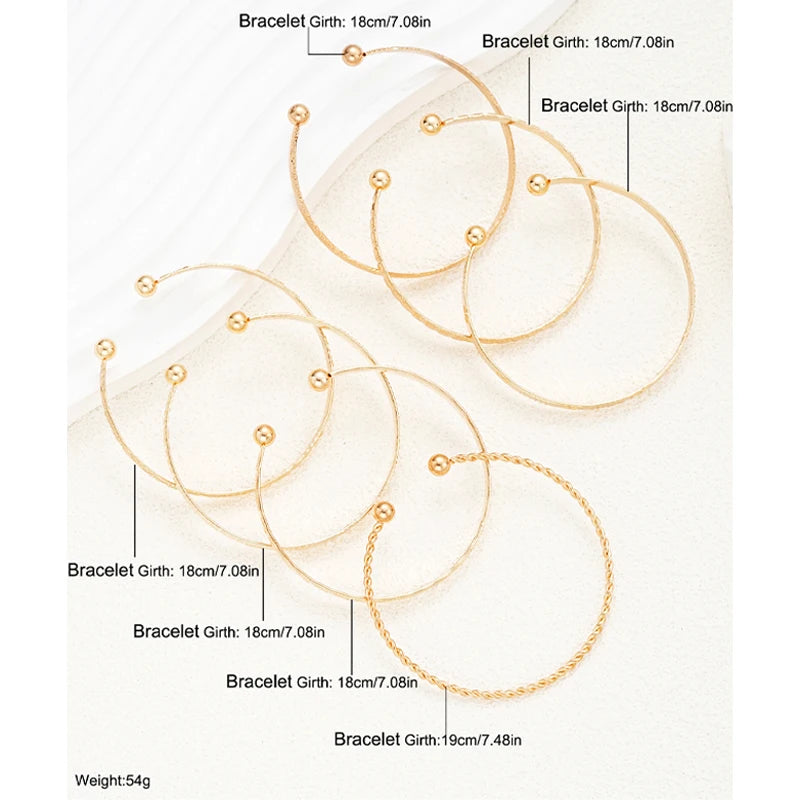 Sorrento Gold Cuff Set