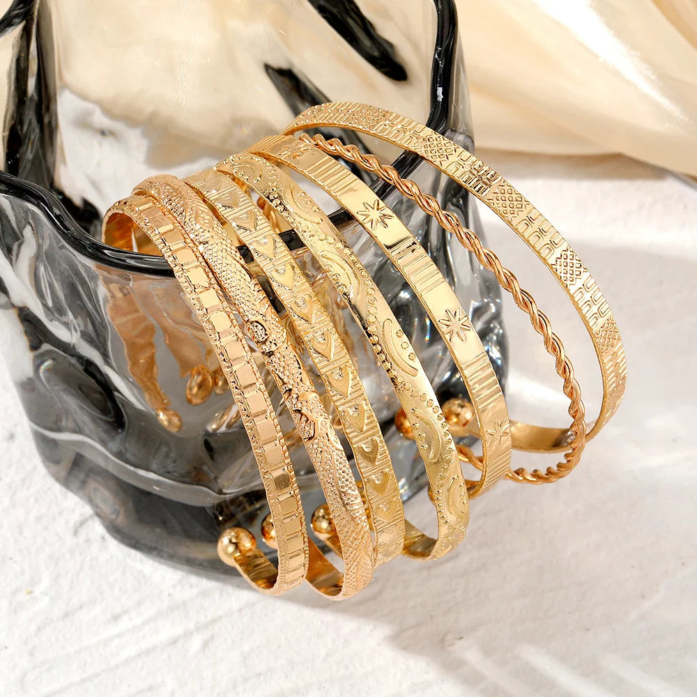 Sorrento Gold Cuff Set