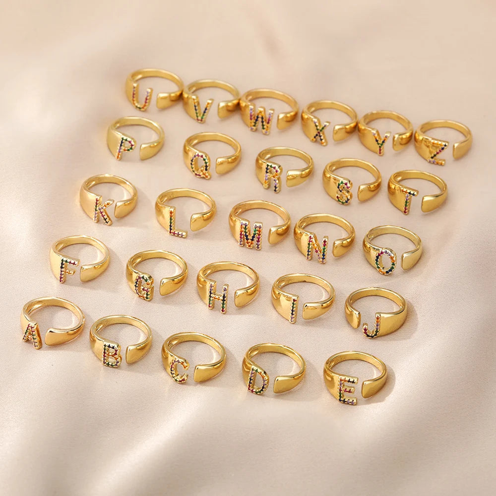 Golden Monogram Ring