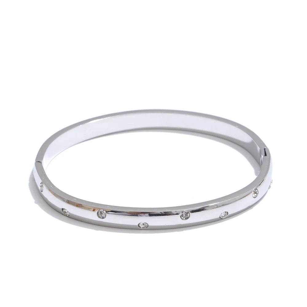 Champagne Crystal Bangle