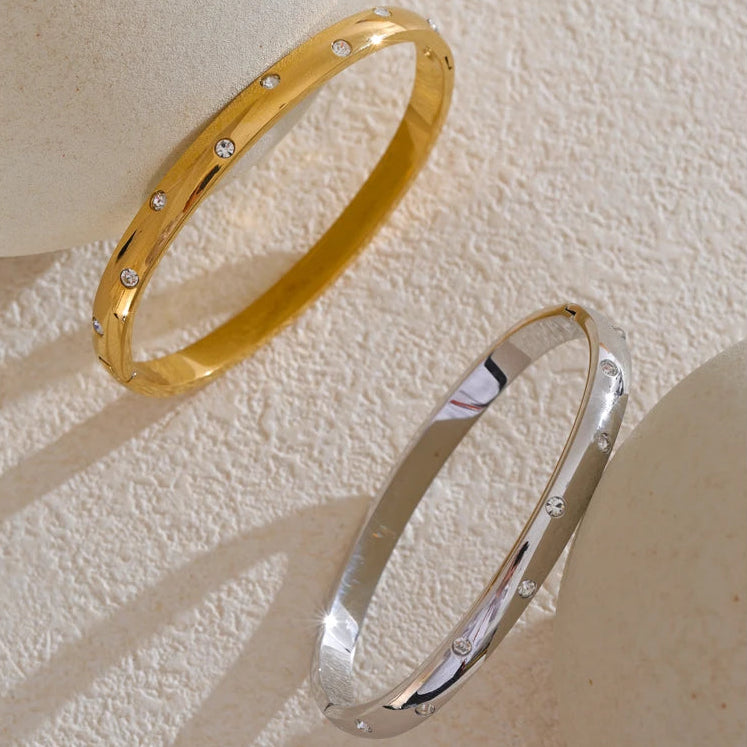 Champagne Crystal Bangle