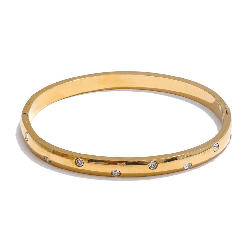 Champagne Crystal Bangle