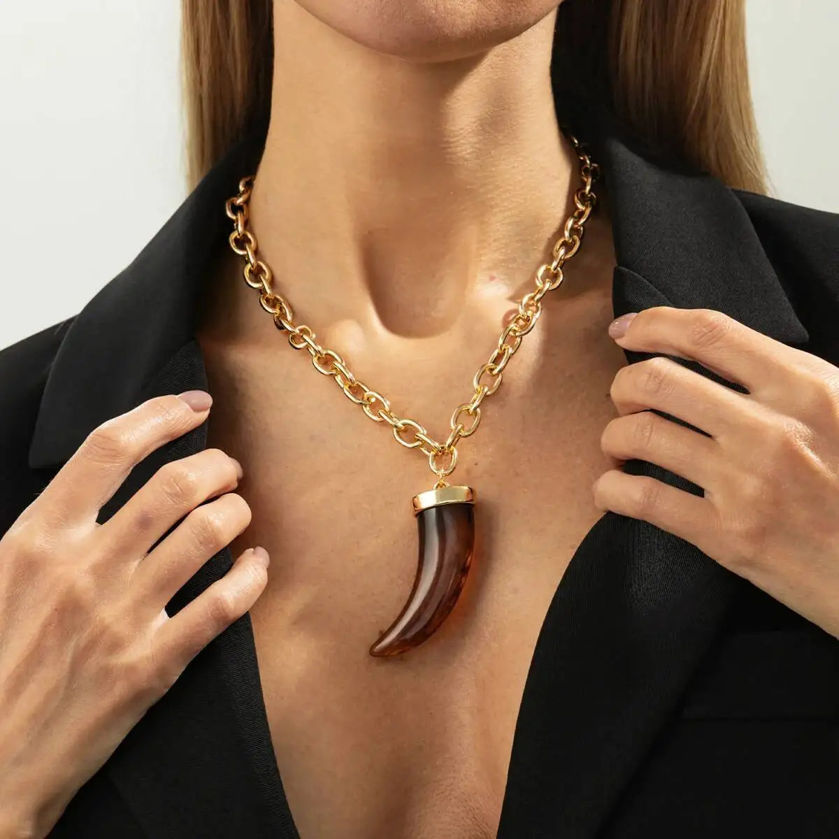 Tusk Pendant Necklace