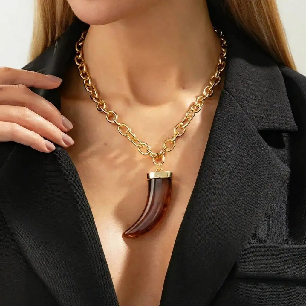 Tusk Pendant Necklace