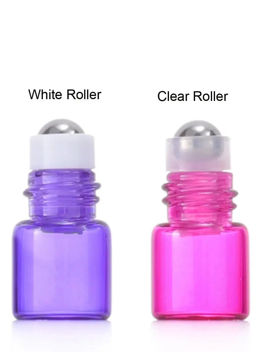 3ml 5ml 10ml Clear Glass Roll on Bottle With Natural bamboo Wood cap Sample Test Roller Ball Vials For Essential Oil Perfume