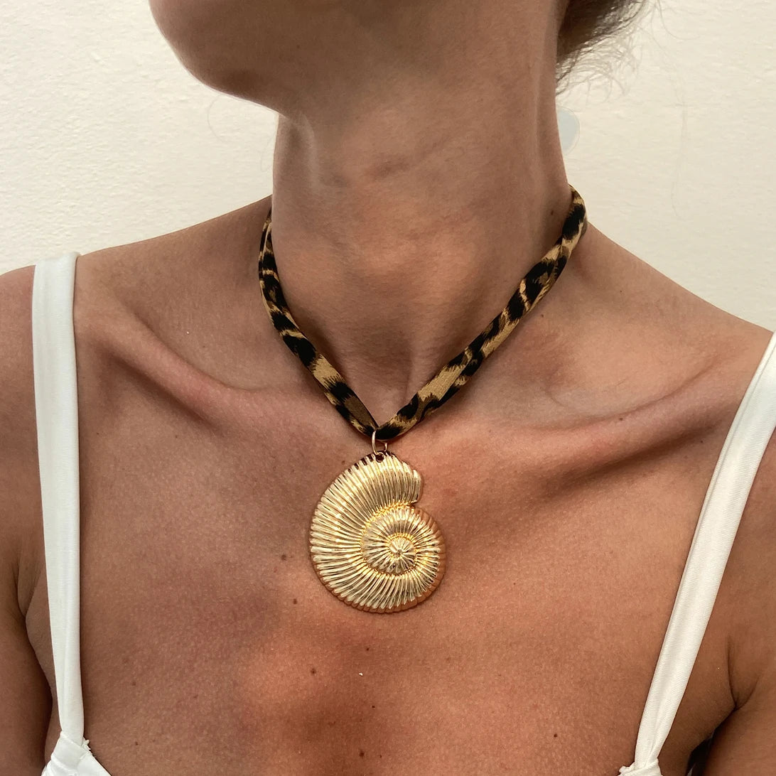 Coastal Leopard Necklace